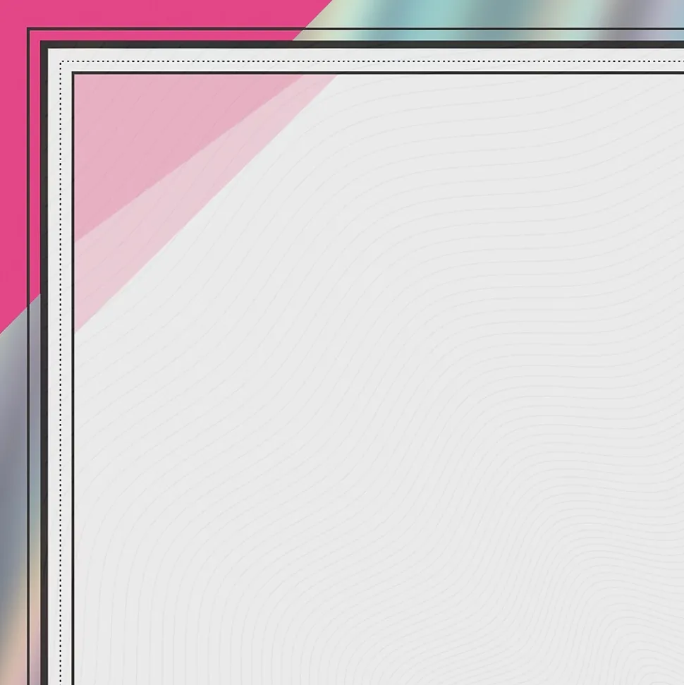 Great Papers Rainbow Foil Certificates, 8.5" x 11", Happy Pink, 15/Pack (2019003)