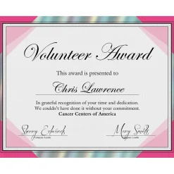 Great Papers Rainbow Foil Certificates, 8.5