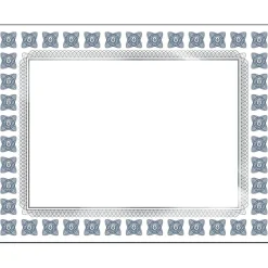 Great Papers Silver Scholar Certificates, 8.5" x 11", Silver and White 15/Count (2015074)