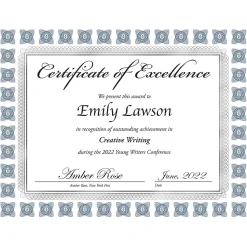 Great Papers Silver Scholar Certificates, 8.5