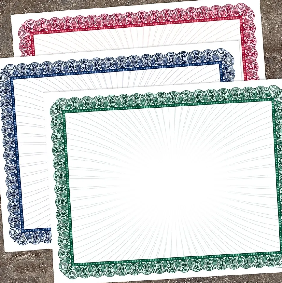 Great Papers Value Variety Certificates, 8.5" x 11", Multicolor, 30/Pack (2015094)