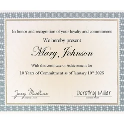 Great Papers Westminster Certificates, 8.5