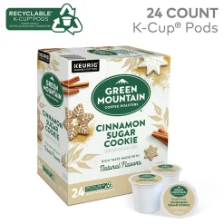 Green Mountain Cinnamon Sugar Cookie Coffee Keurig® K-Cup® Pods, Medium Roast, 24/Box (35814)