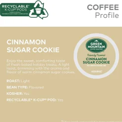 Green Mountain Cinnamon Sugar Cookie Coffee Keurig® K-Cup® Pods, Medium Roast, 24/Box (35814)
