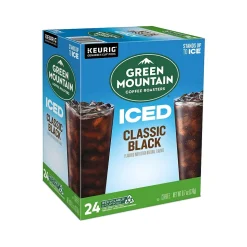 Green Mountain Coffee Roasters Classic Black Iced Coffee Keurig® K-Cup® Pods, Medium Roast, 24/Box (5000372042)