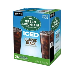Green Mountain Coffee Roasters Classic Black Iced Coffee Keurig® K-Cup® Pods, Medium Roast, 24/Box (5000372042)