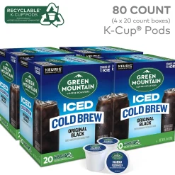 Green Mountain Coffee Roasters Classic Black Iced Coffee Keurig® K-Cup® Pods, Medium Roast, 80/Carton (5000372042CT)