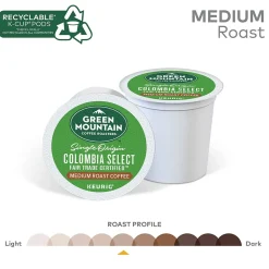 Green Mountain Colombia Select Coffee Keurig® K-Cup® Pods, Medium Roast, 96/Carton (6003)