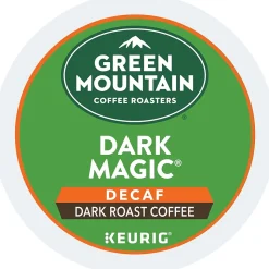 Green Mountain Dark Magic Decaf Coffee Keurig® K-Cup® Pods, Dark Roast, 96/Carton (504067)