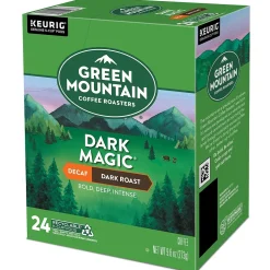 Green Mountain Dark Magic Decaf Coffee Keurig® K-Cup® Pods, Dark Roast, 96/Carton (504067)