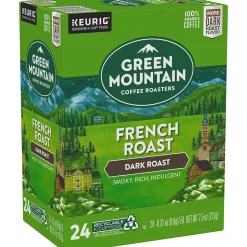 Green Mountain French Roast Coffee Keurig® K-Cup® Pods, Dark Roast, 96/Carton (6694)