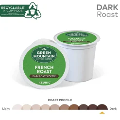 Green Mountain French Roast Coffee Keurig® K-Cup® Pods, Dark Roast, 96/Carton (6694)