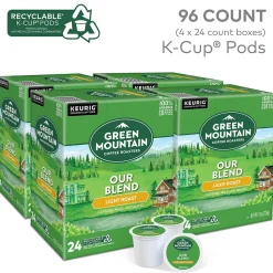 Green Mountain Our Blend Coffee, Light Roast, 0.33 oz. Keurig® K-Cup® Pods, 96/Carton (GMT6570CT)