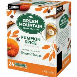 Green Mountain Pumpkin Spice Coffee, Keurig® K-Cup® Pod, Light Roast, 96/Carton (6758)