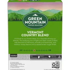 Green Mountain Vermont Country Blend Coffee Keurig® K-Cup® Pods, Medium Roast, 24/Box (6602)