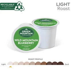 Green Mountain Wild Mountain Blueberry Coffee Keurig® K-Cup® Pods, Light Roast, 24/Box (6783)