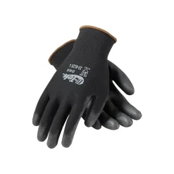 G-Tek 33-B125 Polyurethane Coated Nylon Gloves, Medium, 13 Gauge, Black, 12 Pairs (33-B125/M)