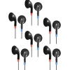 HamiltonBuhl Ear Buds, Black, 6/Pack (HECHABUD-6)