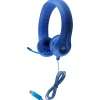 HamiltonBuhl Kid's Flex-Phones TRRS Headset with Gooseneck Microphone, Blue (HECKFX2UBLU)