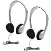 HamiltonBuhl Personal On-Ear Stereo Headphone, Pack of 2 (HECHA2-2)