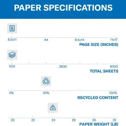 Hammermill 30% Recycled Colors 8.5" x 11" Multipurpose Paper, 24 lbs., Orchid, 500/Ream (103780)