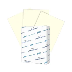 Hammermill 8.5" x 11" Multipurpose Paper, 24 lbs., Cream, 500 Sheets/Ream(168060)