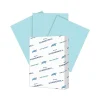Hammermill 8.5" x 11" Multipurpose Paper, 65 lbs., Blue, 250 Sheets/Ream, 2 Reams/Pack (400520)
