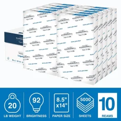 Hammermill Copy Plus 8.5" x 14" Copy Paper, 20 lbs., 92 Brightness, 500/Ream, 10 Reams/Ct (105015)