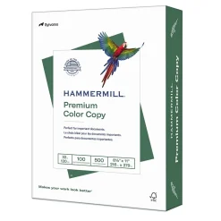 Hammermill Premium 8.5" x 11" Color Copy Paper, 32 lbs., 100 Brightness, 500 Sheets/Ream (102630)