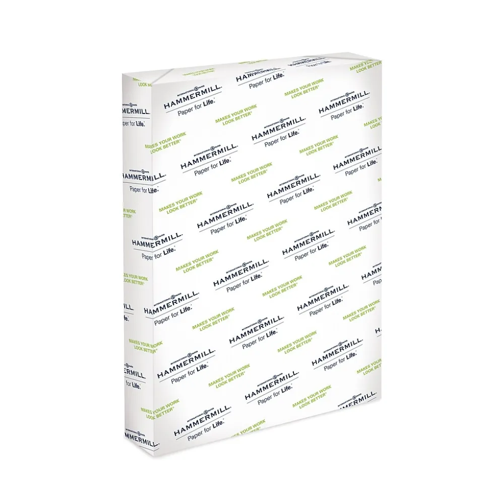 Hammermill® Premium Color Copy Cover Paper, 60lb, 18" x 12", 100 Bright, White, 250/Ream