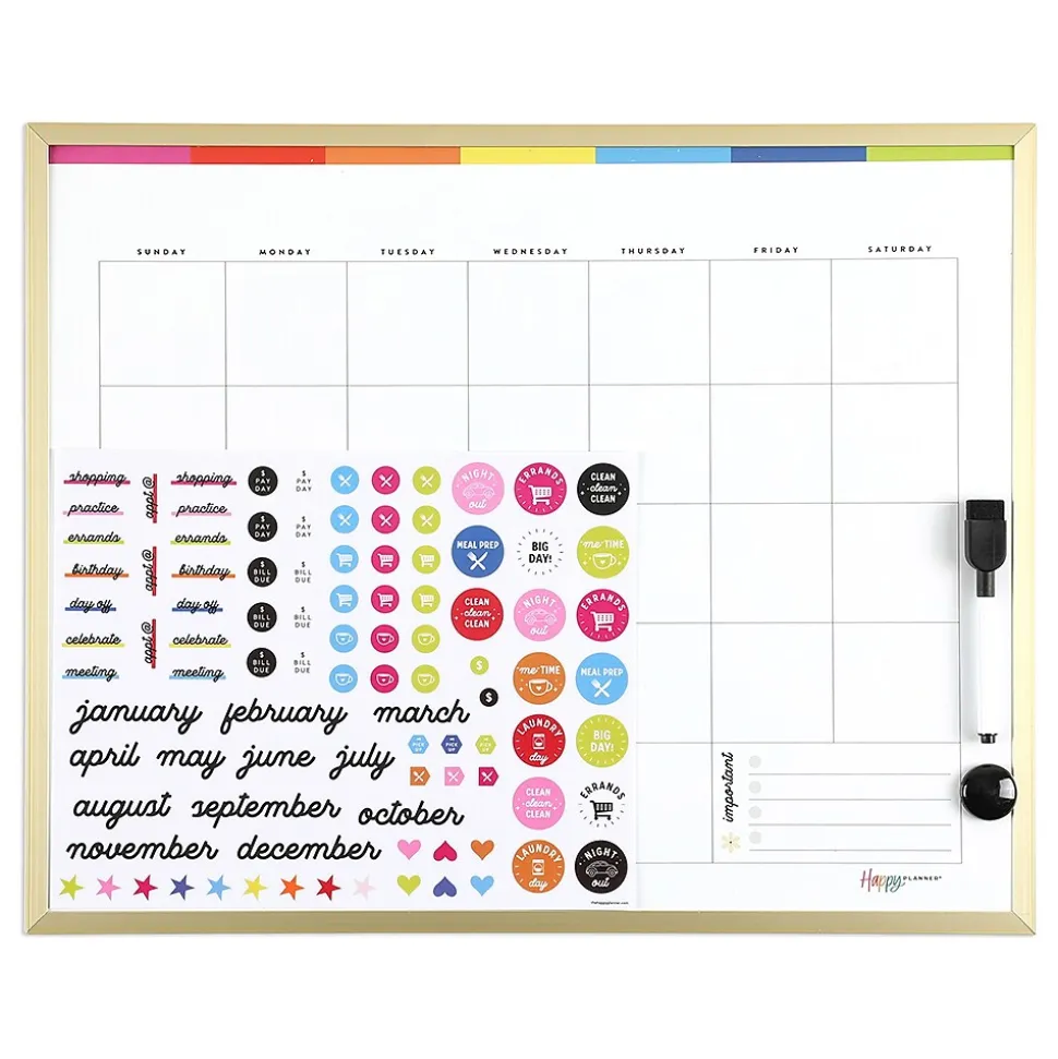 Happy Planner Color Block Dry-Erase Whiteboard, 16" x 20" (AF3DEB-031)
