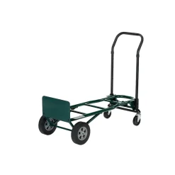 Harper 4-in-1 Quick Change Steel Convertible Hand Truck, 700 lbs., Green (JDCSA8543)