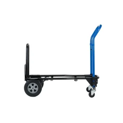 Harper Trucks 3 in 1 Quick Change Steel Convertible Hand Truck with Nose Extension, 500 lbs. Capacity (JDCJ8523EN)