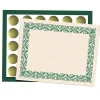 Hayes Art Deco Certificate Set, 9" x 12", Green, 110/Set (H-VA436)