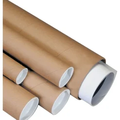 Heavy-Duty Kraft Mailing Tubes, 3" x 30", 24/Case