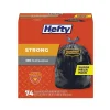 Hefty 30 Gallon Trash Bag, 30" x 33", Low Density, 1.1 mil, Black, 74 Bags/Box (PCTE85274)