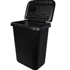 Hefty Dual Function XL Trash Can, 20.4 Gallons, Black, 2/Pack (HFTCOM2280075-2)