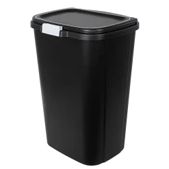 Hefty Odor Control Trash Can, 13 Gallon, Black, 2/Pack (HFTCOM228707507)