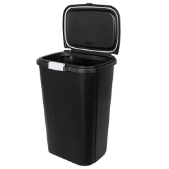 Hefty Odor Control Trash Can, 13 Gallon, Black, 2/Pack (HFTCOM228707507)