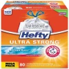Hefty Ultra Strong 13 Gallon Scented Kitchen Trash Bag, 23.75" x 24.88", Low Density, 0.9 mil, Clean Burst, White, 80 Bags/Box