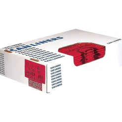 Heritage 30 Gal. Biohazard Liners, Red, 43"L x 30"W, 100/Carton (A6043ZR)
