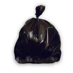 Heritage 40-45 Gallon Industrial Trash Bag, 40" x 46", Low Density, 4 Mil, Black (H8046GK)