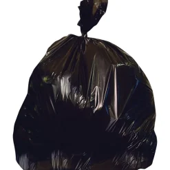 Heritage 56 Gallon Industrial Trash Bag, 51" x 48", Low Density, 1.5 Mil, Black (H1048AK)