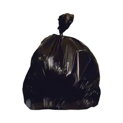 Heritage 50-56 Gallon Industrial Trash Bag, 43" x 47", Low Density, 1.7 Mil, Black, 100 Bags/Box (H8647WK X01)