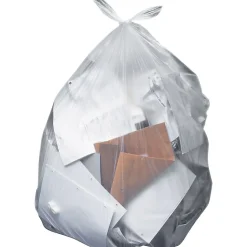 Heritage 55 Gallon Industrial Trash Bag, 36" x 58", Low Density, 2 Mil, Clear (H7258QC)