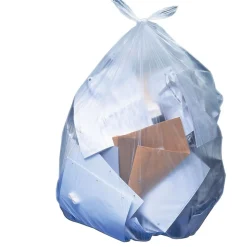 Heritage 20-30 Gallon Industrial Trash Bag, 36" x 30", Low Density, 1.1 Mil, Clear (H6036SC)