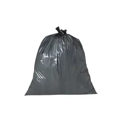 Heritage 60 Gallon Industrial Trash Bag, 44" x 56", Low Density, 1.2 Mil, Charcoal, 100 Bags/Box (H8856SH)