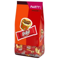 Hershey's Reese's & Kit Kat Miniatures Assorted Milk Chocolate Candy Bars, 35 oz. (KKRMINI8)
