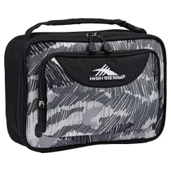 High Sierra Scribble Camo Lunch Bag, Black/Gray (747159317)