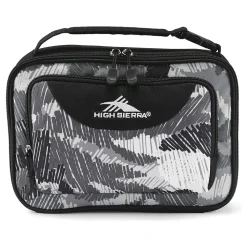 High Sierra Scribble Camo Lunch Bag, Black/Gray (747159317)